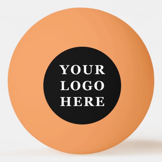 Elegante en strakke zwarte QR-code Pingpongbal (Voorkant)