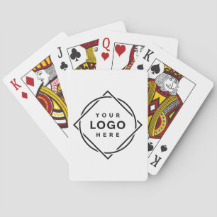 Elegante en strakke zwarte QR-code Pokerkaarten