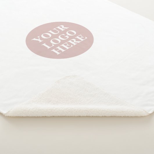 Elegante en strakke zwarte QR-code Sherpa Deken (3/4)