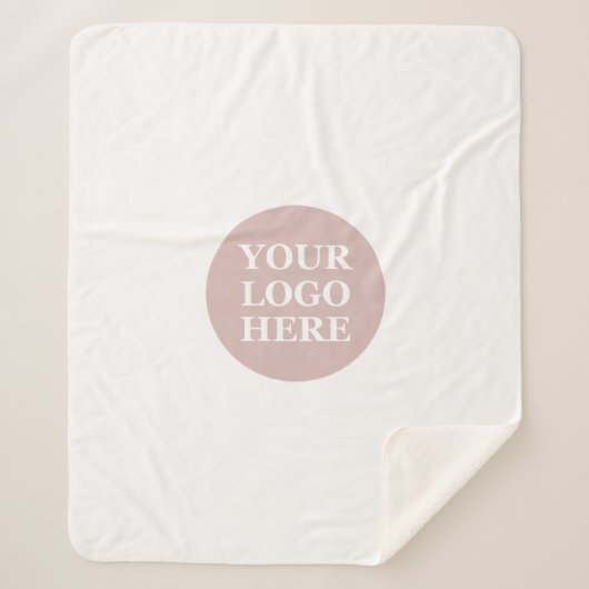 Elegante en strakke zwarte QR-code Sherpa Deken (Voorkant)