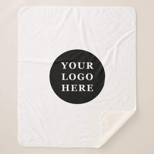 Elegante en strakke zwarte QR-code Sherpa Deken (Voorkant)