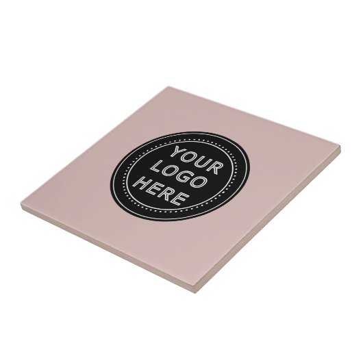 Elegante en strakke zwarte QR-code Tegeltje (Zijkant)