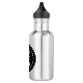 Elegante en strakke zwarte QR-code Waterfles (Rechts)