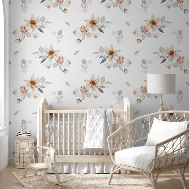 Elegante en tijdloze bloemen behang (Kinderen)