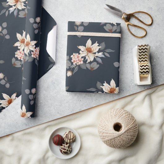 Elegante en tijdloze bloemen cadeaupapier (Crafts)