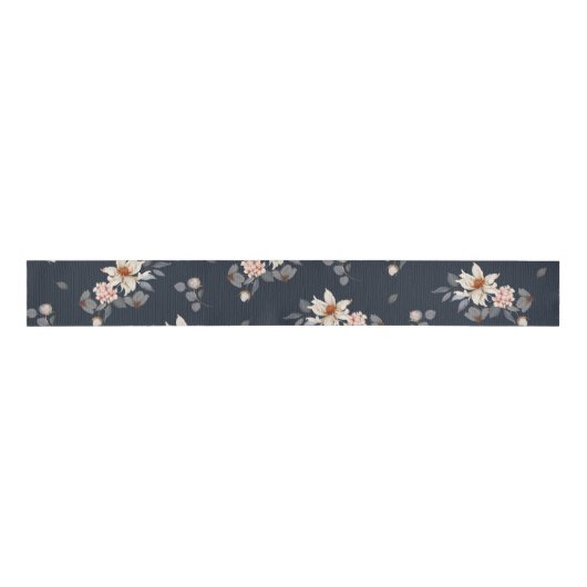 Elegante en tijdloze bloemen grosgrain lint (Voorkant)