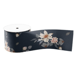 Elegante en tijdloze bloemen grosgrain lint