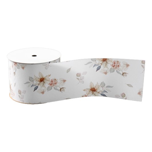 Elegante en tijdloze bloemen grosgrain lint (Spoel)