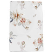 Elegante en tijdloze bloemen medium cadeauzakje (Voorkant)