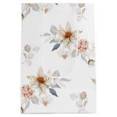 Elegante en tijdloze bloemen medium cadeauzakje (Achterkant)