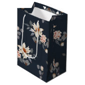 Elegante en tijdloze bloemen medium cadeauzakje (Voorkant Gekanteld)