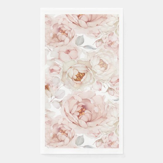 Elegante en tijdloze bloemen servet (Voorkant)