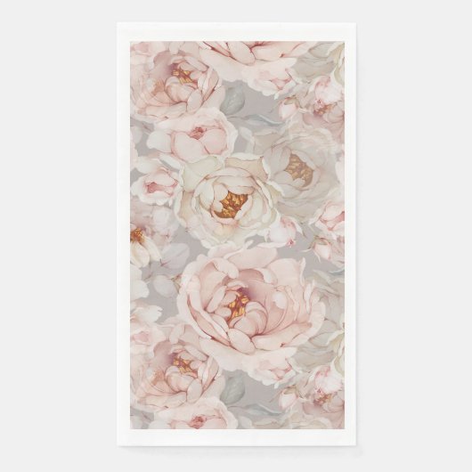 Elegante en tijdloze bloemen servet (Voorkant)