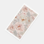 Elegante en tijdloze bloemen servet (Hoek)