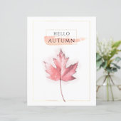 Elegante en trendy herfstblad tekenkunst blad (Staand voorkant)