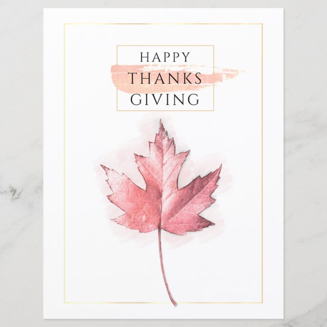 Elegante en trendy Thanksgiving (Voorkant)