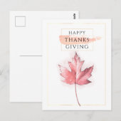 Elegante en trendy Thanksgiving Briefkaart (Voorkant / Achterkant)