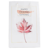 Elegante en trendy Thanksgiving Medium Cadeauzakje (Voorkant)