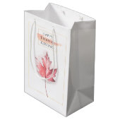 Elegante en trendy Thanksgiving Medium Cadeauzakje (Achterkant Gekanteld)