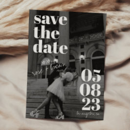 Elegante en trendy trouwdag 'save the date' kaart
