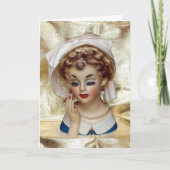 Elegante en verfijnde Lady Head Vaas Pam Fancy Kaart (Voorkant)