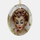 Elegante en verfijnde Lady Head Vaas Pam Fancy Keramisch Ornament (Rechts)