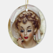 Elegante en verfijnde Lady Head Vaas Pam Fancy Keramisch Ornament (Links)