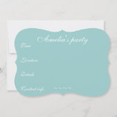 Elegante en vintage kroonluchter uitnodiging (Achterkant)