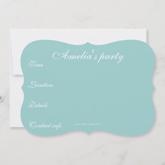 Elegante en vintage kroonluchter uitnodiging (Achterkant)