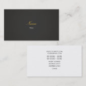Elegante - EN Visitekaartje (Voorkant / Achterkant)