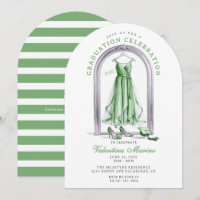 Elegante en Whimsical Groene Jurk Afstuderen
