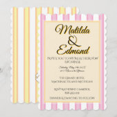 Elegante en Whimsical Pastel Strepen Kaart (Voorkant / Achterkant)