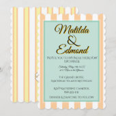Elegante en Whimsical Pastel Strepen Kaart (Voorkant / Achterkant)