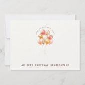 Elegante en zachte 80e verjaardag kaart (Voorkant)