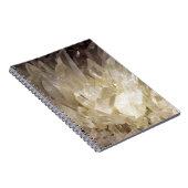 Elegante Energie Grafisch Duidelijk Kwarts Notitieboek (Rechterzijde)