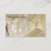 Elegante Energie Grafisch Duidelijk Kwarts Visitekaartje (Achterkant)