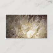 Elegante Energie Grafisch Duidelijk Kwarts Visitekaartje (Voorkant)