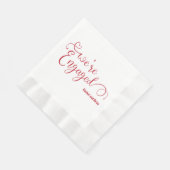 Elegante Engagement Party servetten (Hoek)