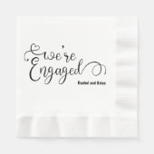 Elegante Engagement Party servetten (Voorkant)