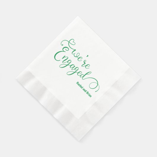 Elegante Engagement Party servetten (Hoek)