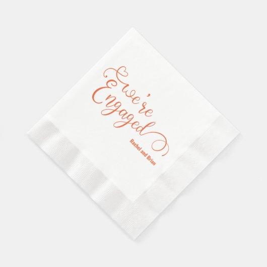 Elegante Engagement Party servetten (Hoek)