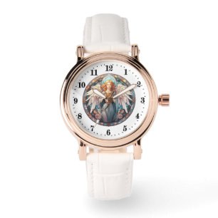 Elegante Engel liefhebbers Religieus Horloge