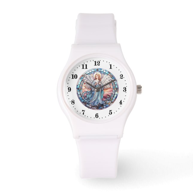 Elegante Engel liefhebbers Religieus Horloge (Voorkant)