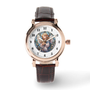 Elegante Engel liefhebbers Religieus Horloge