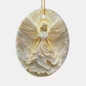 Elegante Engel van Licht Keramisch Ornament (Rechts)