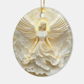 Elegante Engel van Licht Keramisch Ornament (Links)