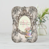 elegante engelse griekse verjaardag kaart (Staand voorkant)