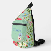 Elegante Engelse landelijke wilde bloem Sling Bag (Rechterhoek)