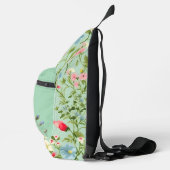Elegante Engelse landelijke wilde bloem Sling Bag (Rechts)
