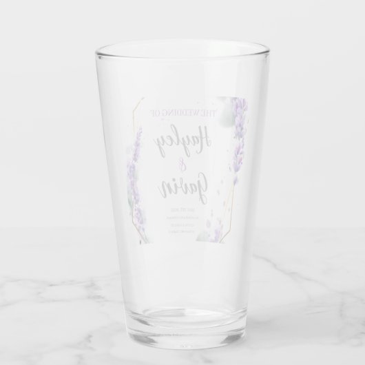  Elegante Engelse Waterverf Floral Glas (Achterkant)